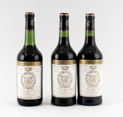 Château Gruaud Larose 1976 1978 - 3 bout...