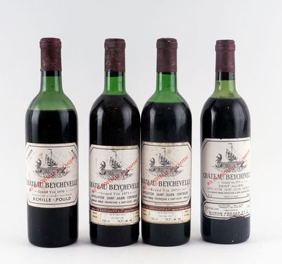Château Beychevelle 1970, 1973 1979 - 4 ...