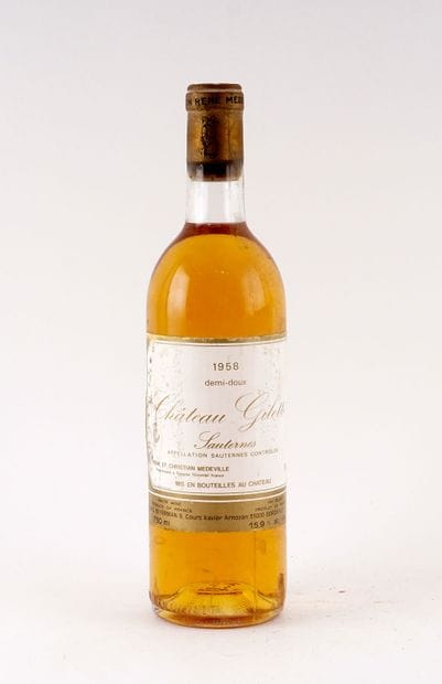 Château Gilette Demi-Doux 1958 - 1 boute...