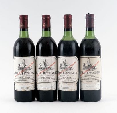 Château Beychevelle 1980 - 4 bouteilles
