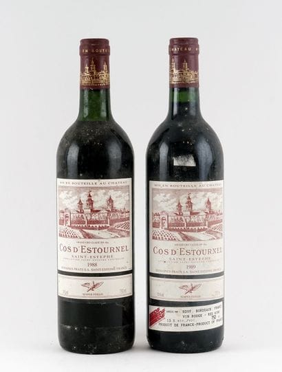 Château Cos d'Estournel 1988 1989 - 2 bo...