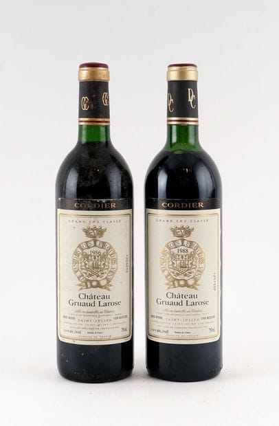 Château Gruaud Larose 1986 1988 - 2 bout...