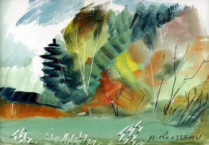 ROUSSEAU, Albert (1908-1982)
Paysage
Aquarelle
Signée...