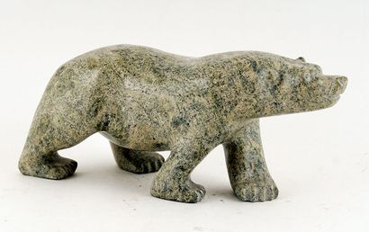 KORGAK, Adla (1928-)
Bear
Soapstone
Signed...