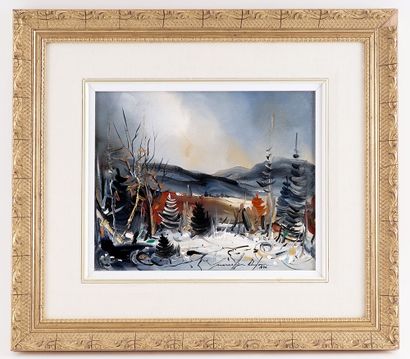 DUFOUR, Marcellin (1946-)
Sans titre - Paysage
Huile...