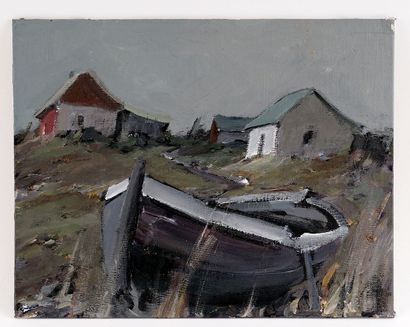 CANTIN, Roger (1930-2018)
Sans titre - Barque
Huile...