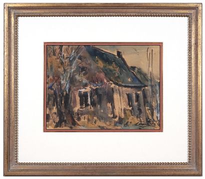 CANTIN, Roger (1930-2018)
Maison canadienne
Aquarelle
Signée...