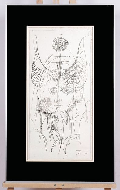 BONET, Jordi (1932-1979)
Portrait aux cornes
Eau-forte
Trace...