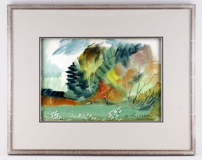 ROUSSEAU, Albert (1908-1982)
Paysage
Aquarelle
Signée...