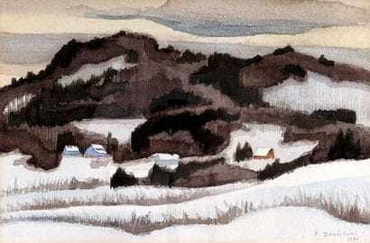 SOULIKIAS, Paul (1926-)
Paysage hivernal
Aquarelle
Signée...