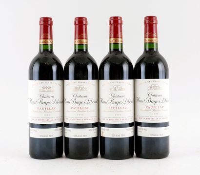 Château Haut-Bages Libéral 1996 - 4 bout...