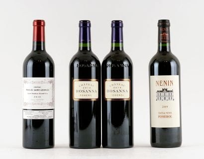 Château Nenin 2009, Château Hosanna 2014...