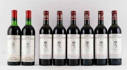 Château Marquis de Terme 1973 1978 - 8 b...