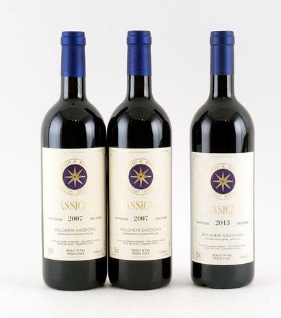 Sassicaia 2007 2013 - 3 bouteilles
