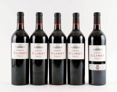 Château Clinet 2009 2010 - 5 bouteilles