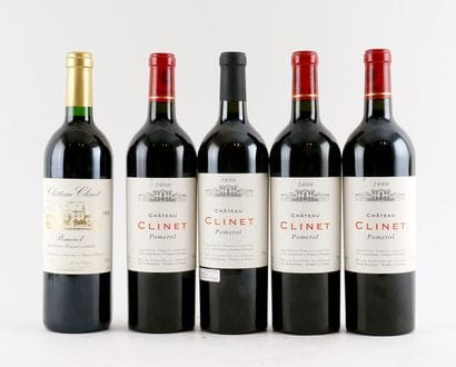 Château Clinet 1998 2000 - 5 bouteilles
