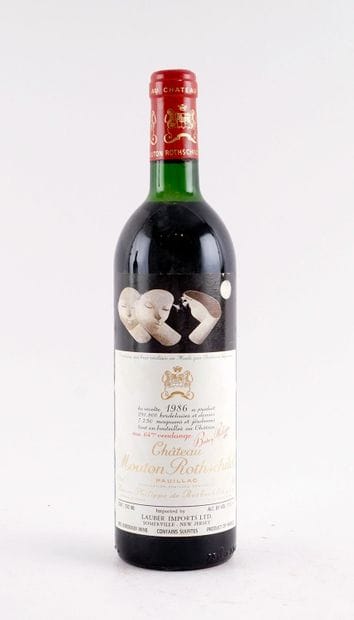 Château Mouton Rothschild 1986 - 1 boute...