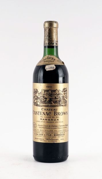 Château Cantenac Brown 1961 - 1 bouteill...