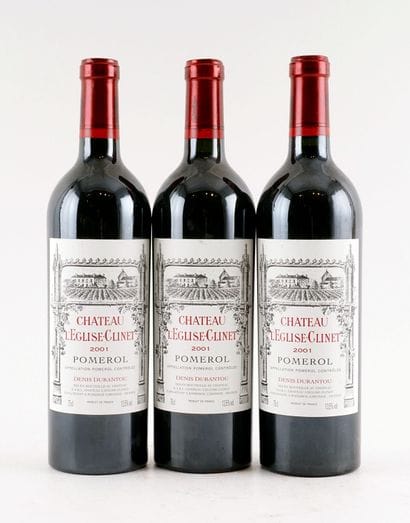 Château L'Église-Clinet 2001 - 3 bouteil...
