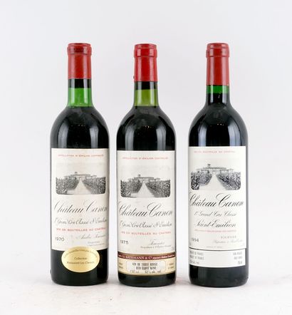 Château Canon 1970, 1975 1994 - 3 boutei...
