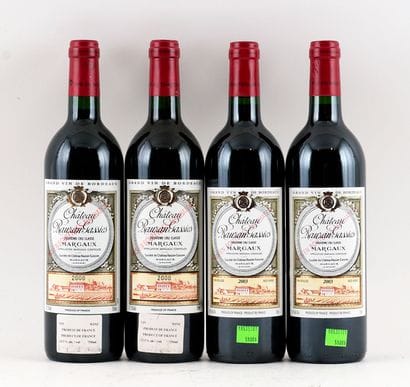 Château Rauzan-Gassie 2000 2003 - 4 bout...