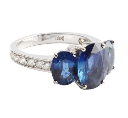 18K GOLD, SAPPHIRES, DIAMONDS
Ring in 14K...