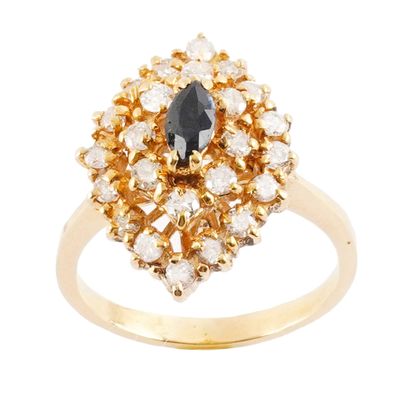 18K GOLD, SAPPHIRE, DIAMONDS
18K yellow gold...
