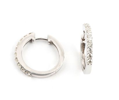 14K GOLD, DIAMONDS
Pair of earrings in 14k...