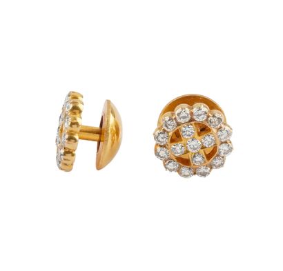 21K GOLD, DIAMONDS
Screw earrings in 21K...