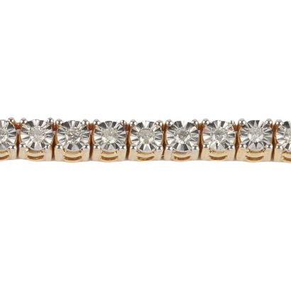 10K GOLD, DIAMONDS
10K yellow gold tennis...
