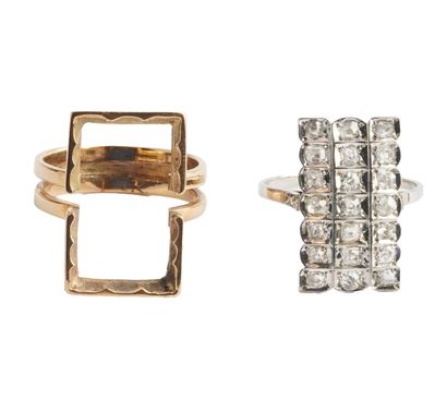 14K, 18K GOLD, DIAMONDS 
Ring composed of...