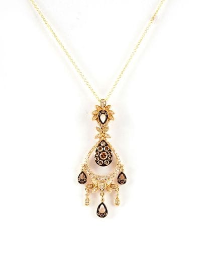 EFFY
14K yellow rose chain and pendant set...