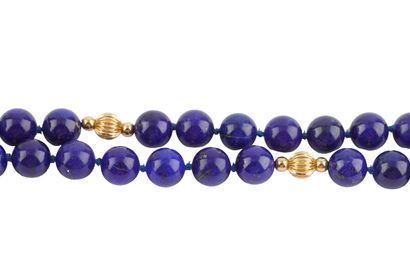 LAPIS-LAZULI, 14K GOLD
Necklace composed...