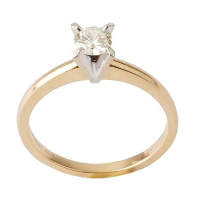 14K GOLD, DIAMOND
14K yellow gold ring set...