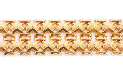 18K GOLD
Wide articulated bracelet in 18K...