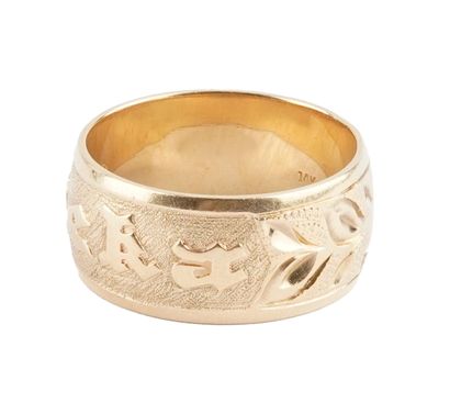 14K GOLD
Ring in 14K yellow gold with foliage...