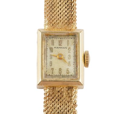 MAPPIN'S
Mappin's wristwatch in 14K gold,...