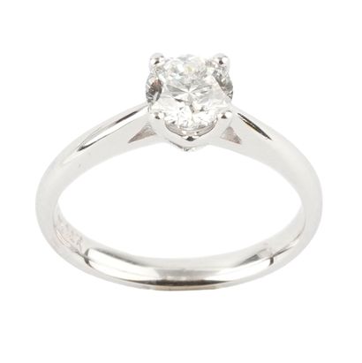 14K GOLD, DIAMOND
14K white gold ring set...
