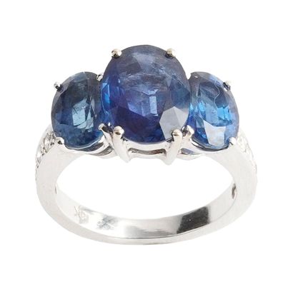18K GOLD, SAPPHIRES, DIAMONDS
Ring in 14K...