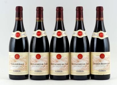 Gigondas 2016, Châteauneuf-du-Pape 2017 Crozes-Hermitage...