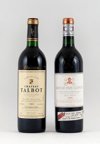 Château Talbot 1989 Château Pape Clément...
