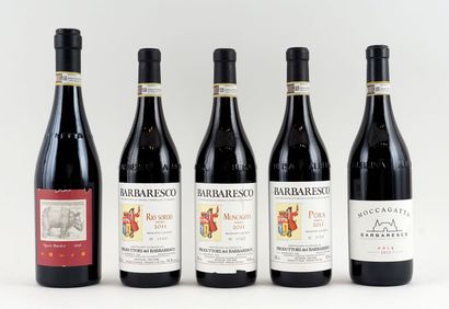 Sélection de Vins de Barbaresco - 5 bout...