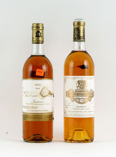 Château Gilette 1955 Château Coutet à Barsac...