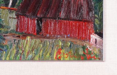 BORENSTEIN, Samuel (1908-1969)
Farmhouse
Oil...