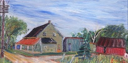 BORENSTEIN, Samuel (1908-1969)
Farmhouse
Oil...