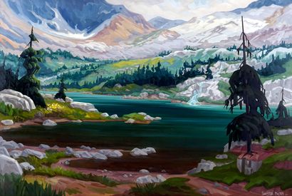 MALTAIS, Christian (1963-)
Sans titre - Paysage
Huile...