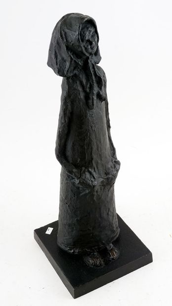 WINANT, Alice (1928-1989)
Woman with scarf
Bronze...
