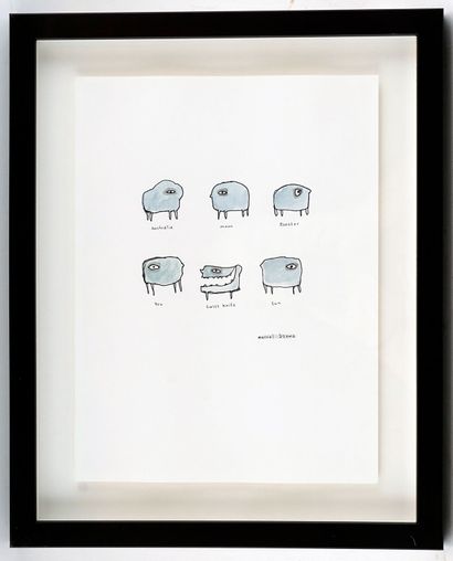 DZAMA, Marcel (1974-)
Six
Watercolour and...