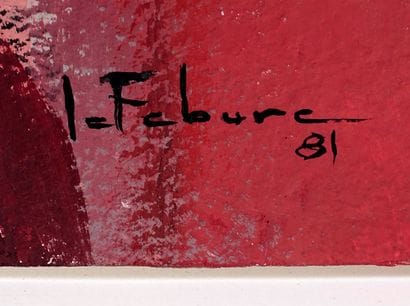 LEFEBURE, Jean (1930-2013)
Untitled
Acrylic...