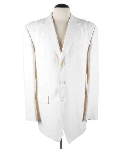 CHARPS
Veste pour homme en lin beige à coupe...